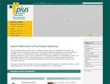 Tablet Screenshot of pius-hospital.de